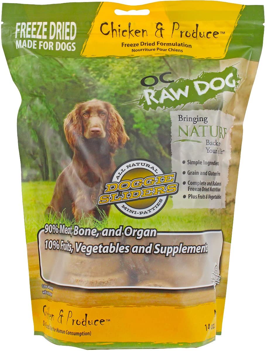 OC Raw Frozen Foods Turkey & Produce Patties Raw Frozen Dog Food - 6.5 lb Bag  