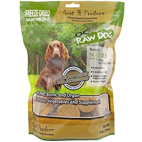 OC RAW Goat & Produce Sliders Freeze-Dried Dog Treats - 14 Oz  