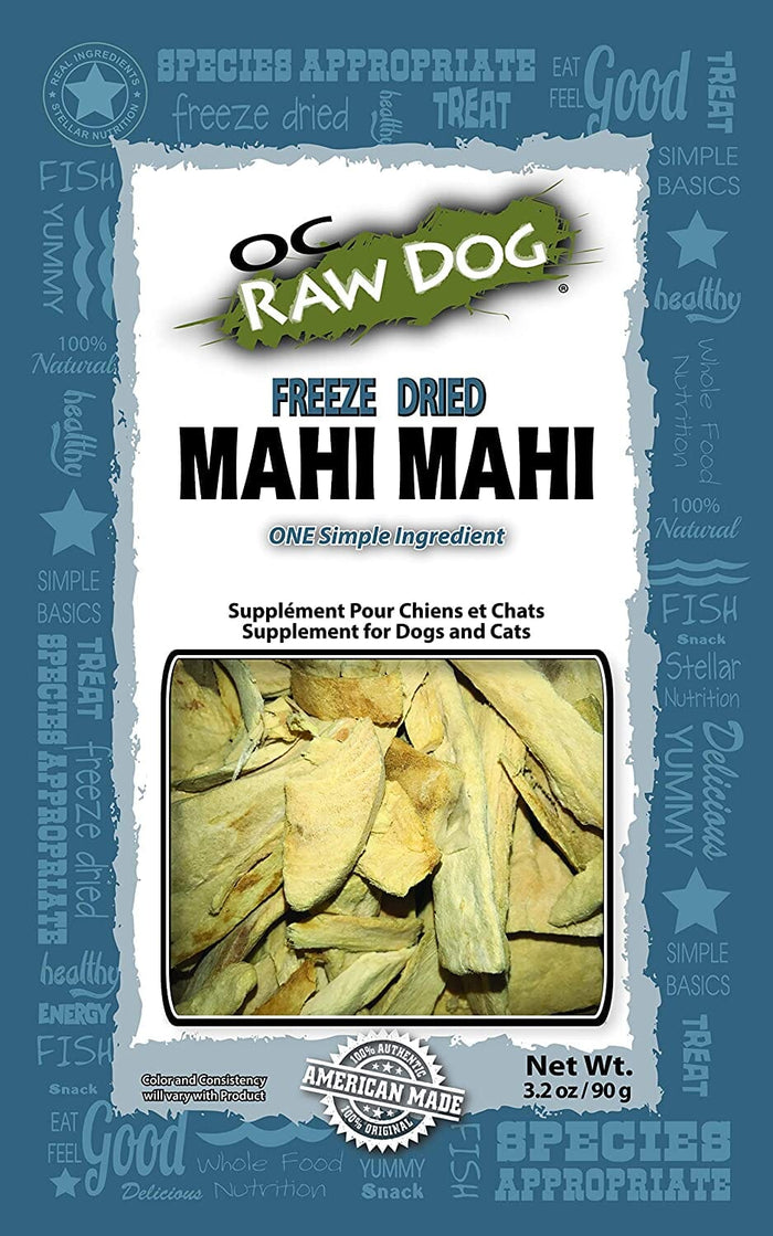 OC Raw Mahi Mahi Cat and Dog Supplemental Treats - 3.2 Oz Bag