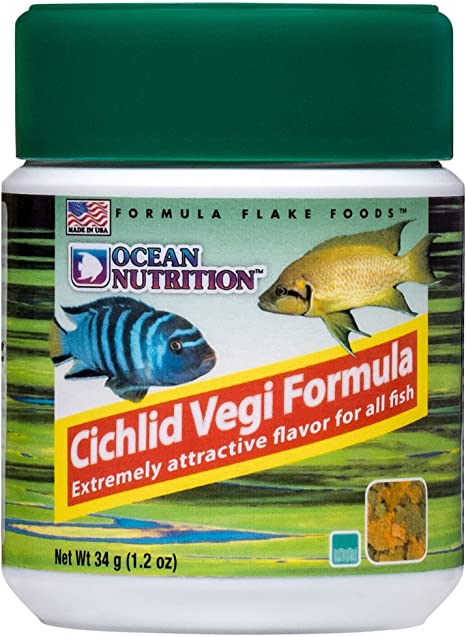 Ocean Nutrition Cichlid Vegi Flakes - 1 oz  