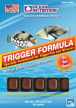 Ocean Nutrition Frozen Trigger Formula - 35 Cubes - 3.5 oz