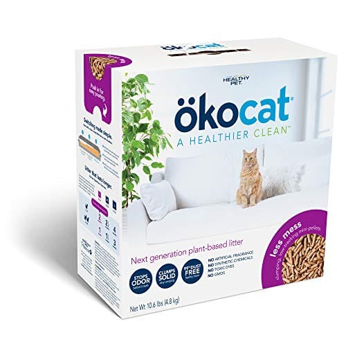 Okocat Less Mess Low-Tracking Mini-Pellets Cat Litter -- 10.6 Lbs  