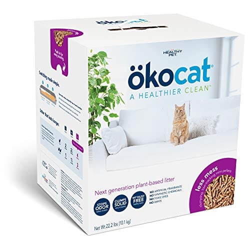 Okocat Less Mess Low-Tracking Mini-Pellets Cat Litter - 22.2 Lbs  