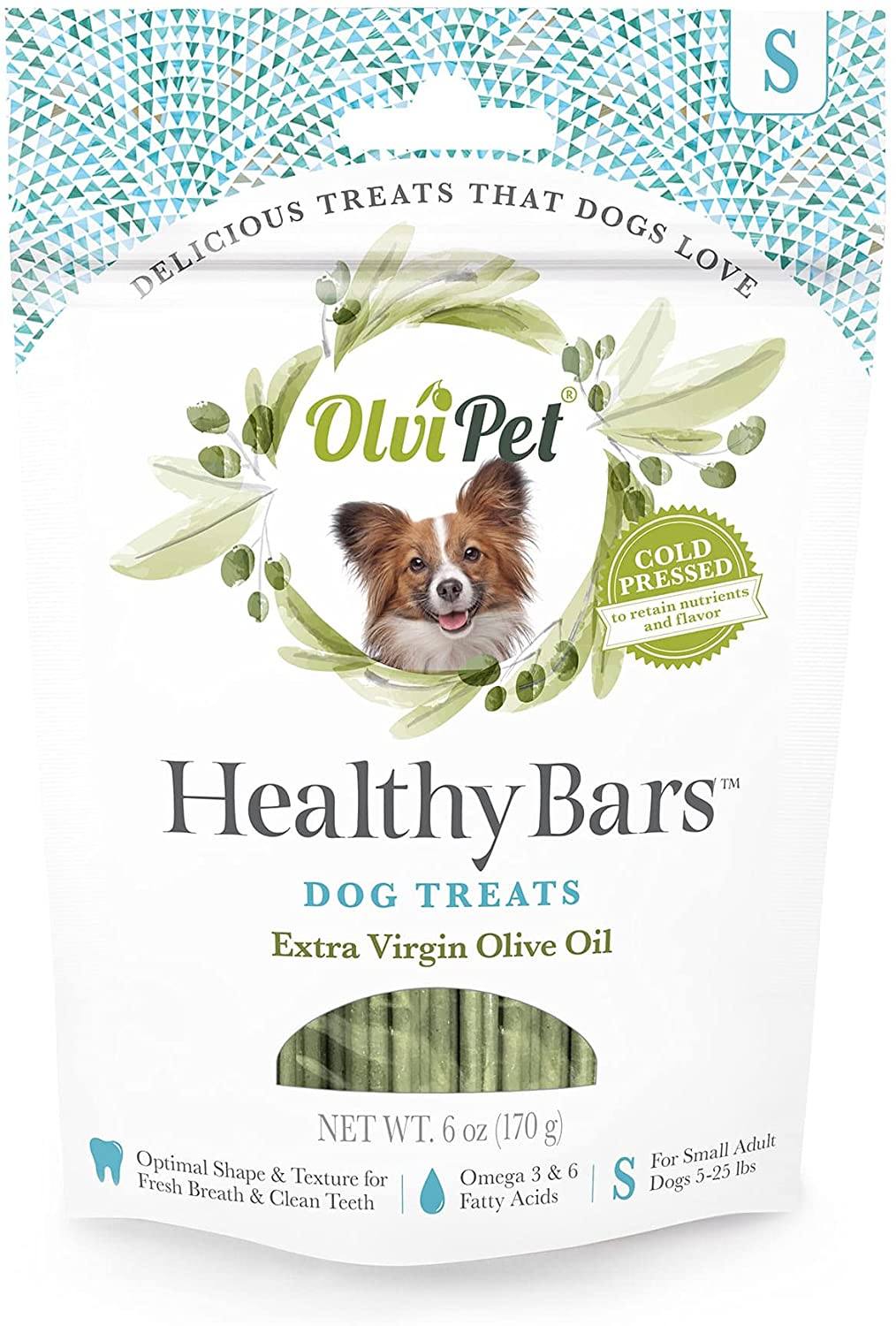 Olvipet Denta Bars Olive Oil Based Bars Small Dental Dog Chews  - 6 oz  