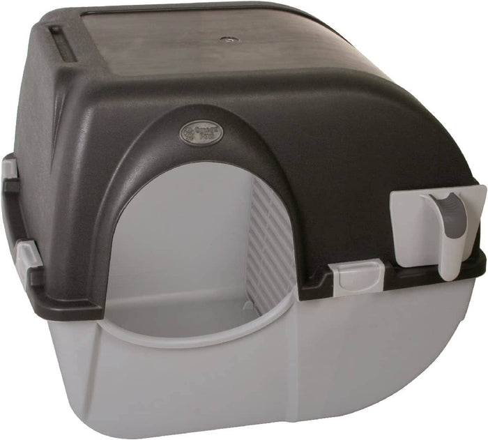 Omega Paw Omega Paw Self-Cleaning Cat Litter Box - Brown/Taupe - Large
