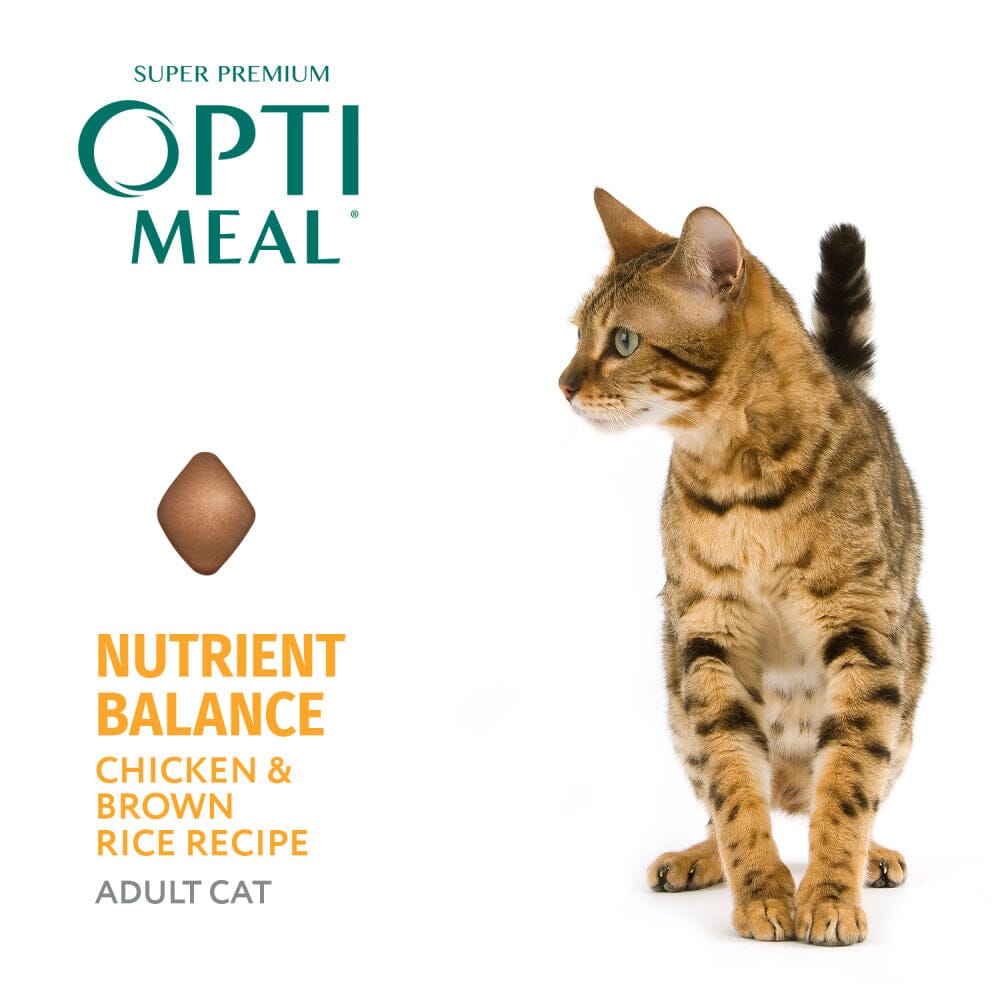 Optimeal Nutrient Balance Chicken & Brown Rice Recipe Adult Cat Dry Food  