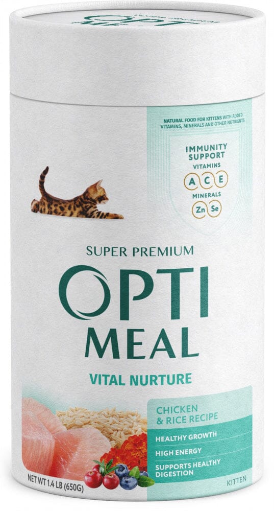 Optimeal Vital Nurture Kitten Chicken & Rice Recipe Dry Cat Food  