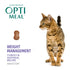 Optimeal Weight Management Turkey & Oatmeal Recipe Adult Cat Dry Food  