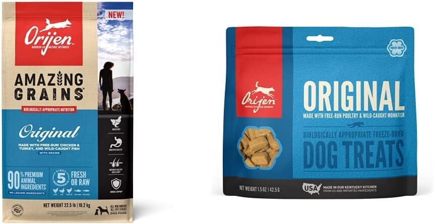 Orijen Amazing Grains Original Dry Dog Food - 22.5 lb Bag  