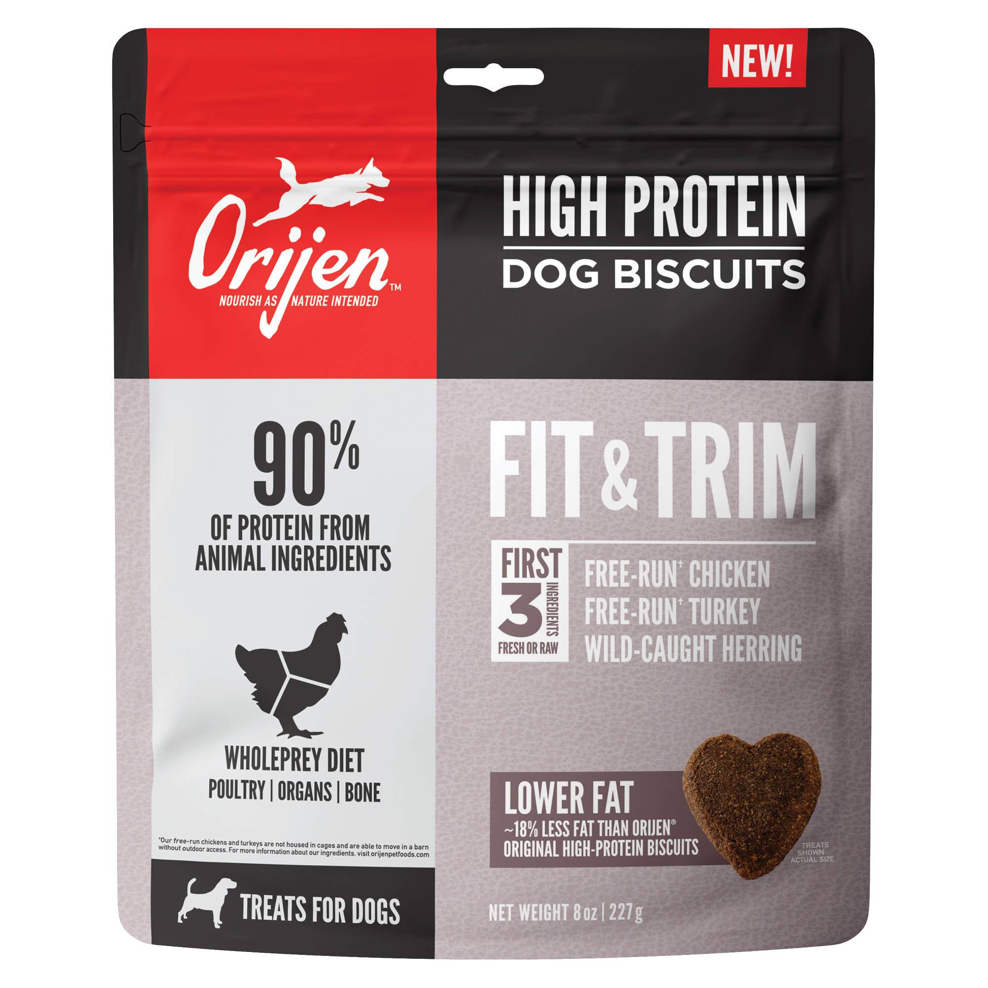 Orijen 'Kentucky Dogstar Chicken' Biscuits Fit & Trim Dog Biscuits - 8 oz Bag  