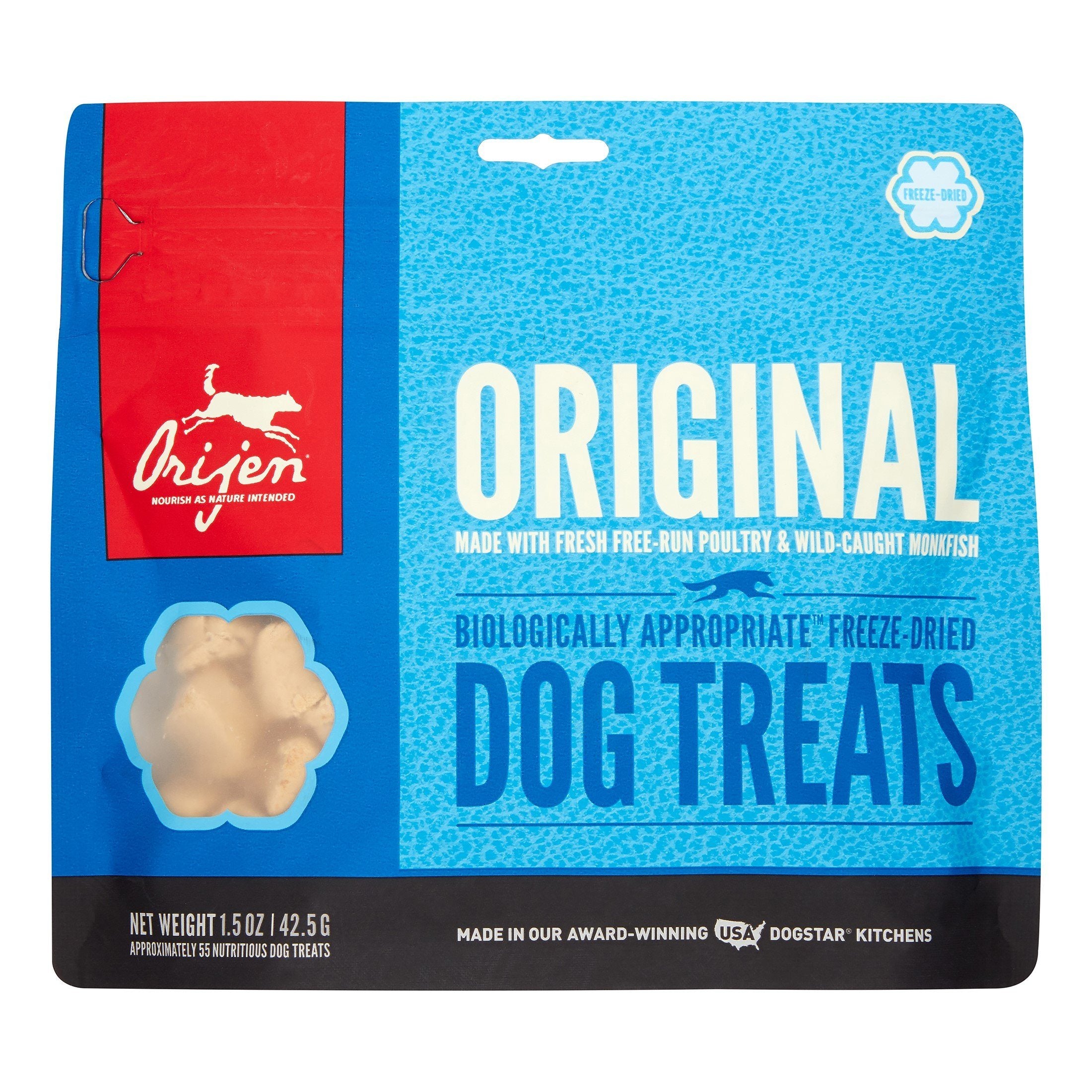 Orijen 'Kentucky Dogstar Chicken' Original Freeze-Dried Dog Treats - 1.5 oz Bag  