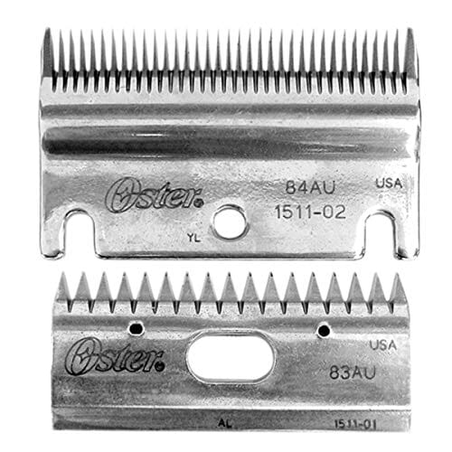 Oster Clipmaster Top And Bottom Pet Grooming Blade Combo Set - Silver - 2 Pack