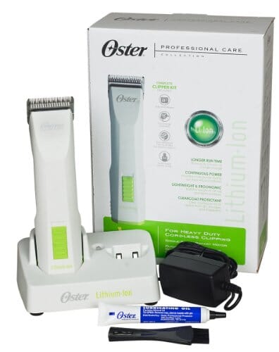 Oster Volt Lithium & Ion Cordless Pet Grooming Clipper Kit - White/Green  