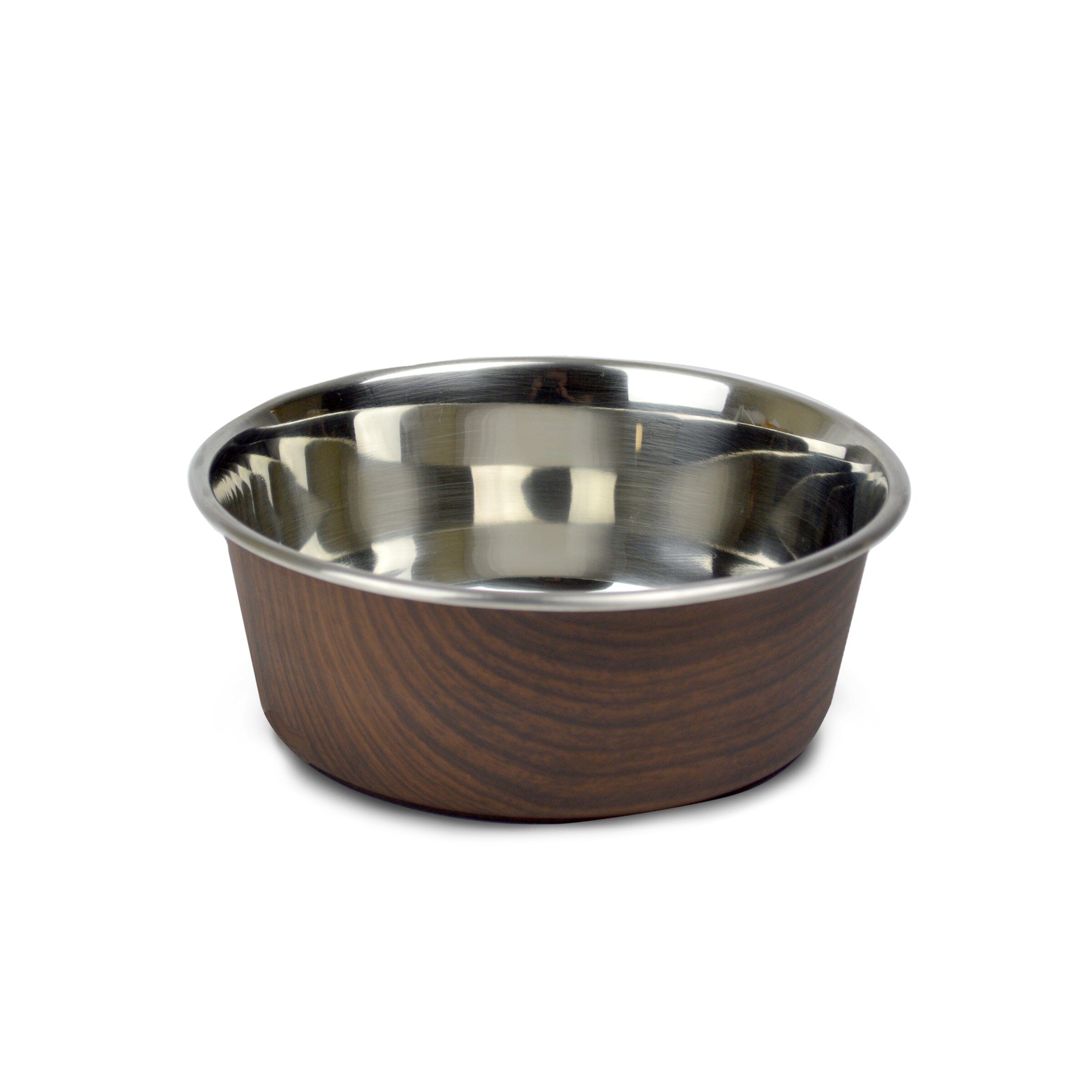 OurPets Durapet Wood Grain Bowl - Dark Brown - 4 Cups  