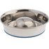 OurPets Premium Stainless Steel Slow Feed Dog Bowl - Silver - Small  