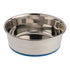 OurPets Rubber-Bonded Premium Stainless Steel Dog Bowl Silver  