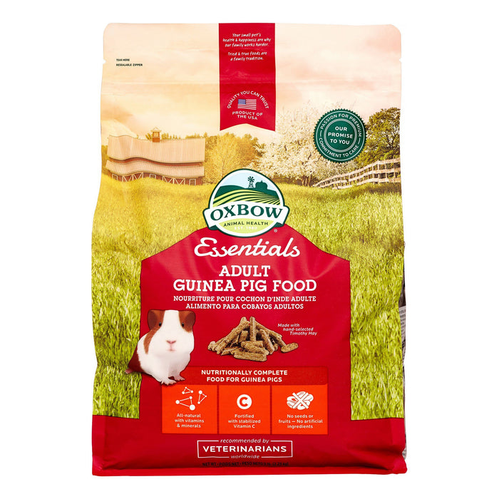 Oxbow Adult Guinea Pig Essentials Small Animal Food - 10 lb Bag
