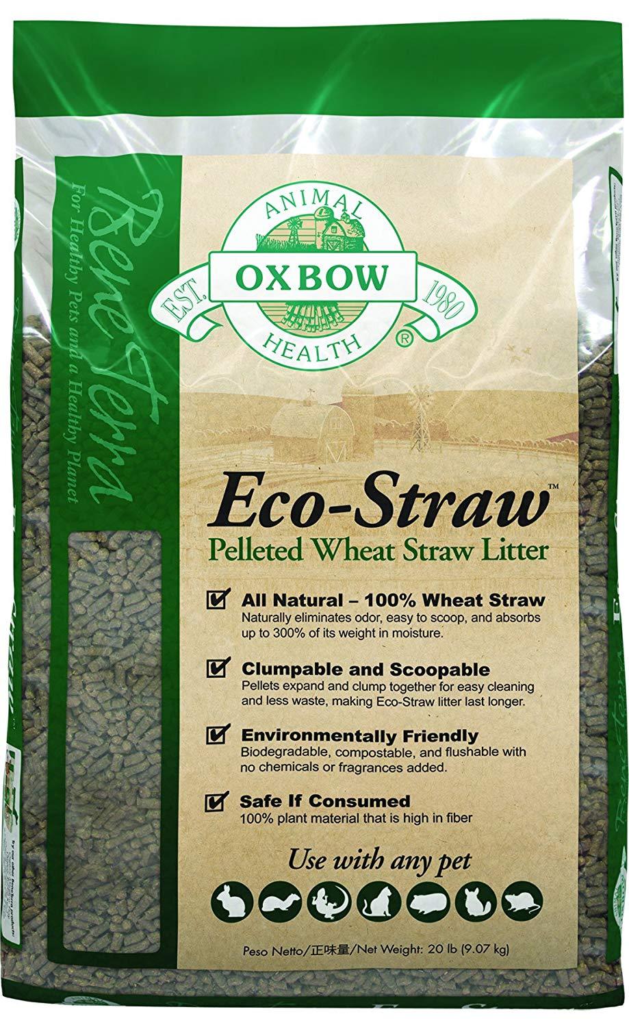 Oxbow Eco-Straw Small Animal Hay - 20 lb Bag  