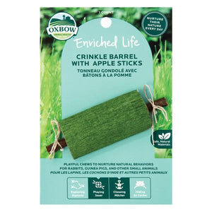 Oxbow Enriched Life Crinkle Barrel with Apple Sticks - pack of 3