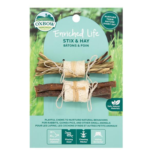 Oxbow Enriched Life Stix & Hay - pack of 3  