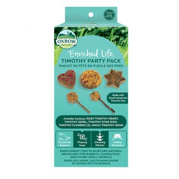 Oxbow Enriched Life Timothy Party Pack Natural Chews Small Animal Treats