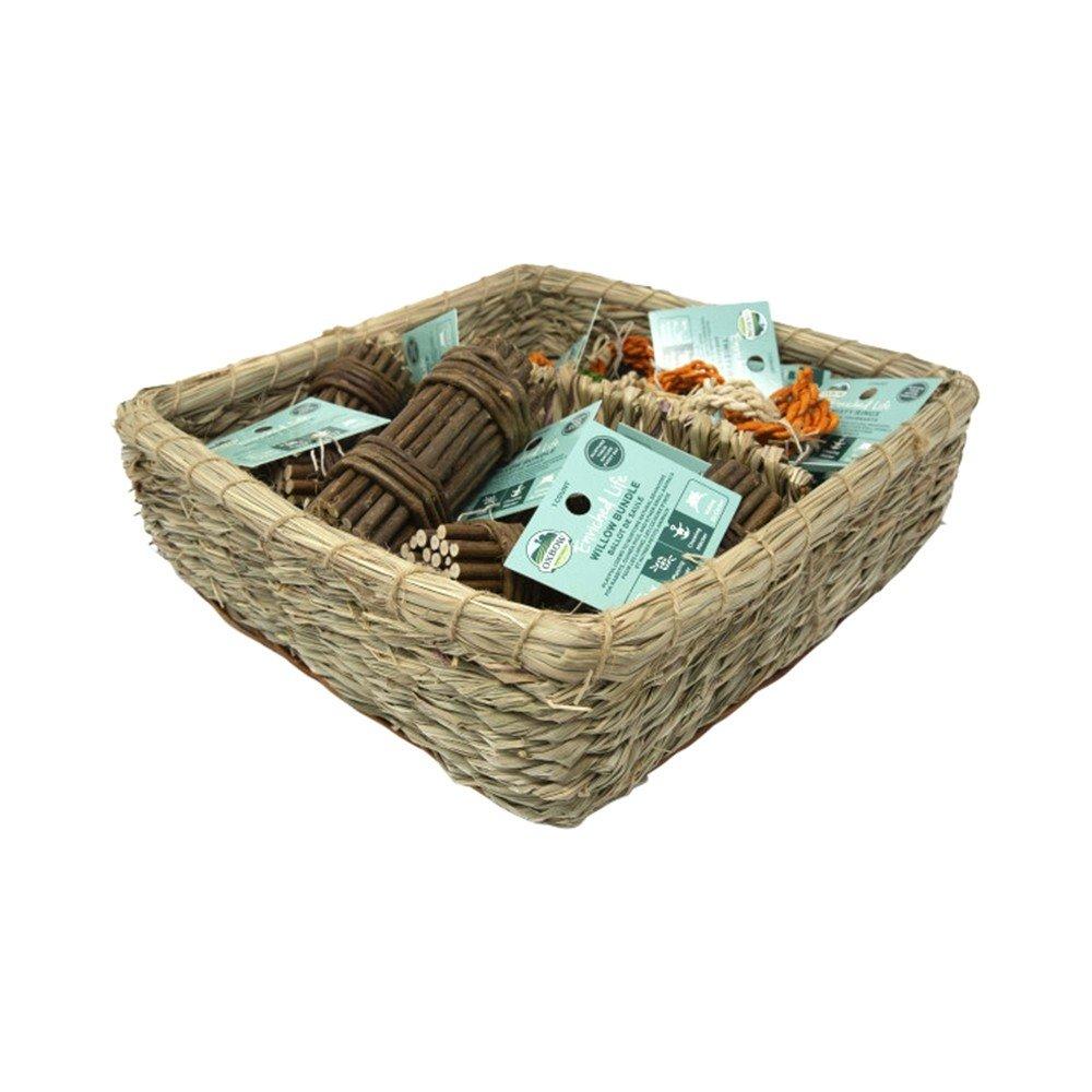 Oxbow Enriched Life Twisty Rings & Willow Bundle Basket  