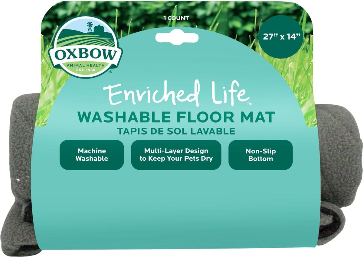 Oxbow Enriched Life Washable Small Animal Floor Mat - 27 x 14 Inches  