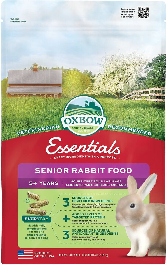 Oxbow Essentials Senior Rabbit Small Animal Food - 4 Lbs