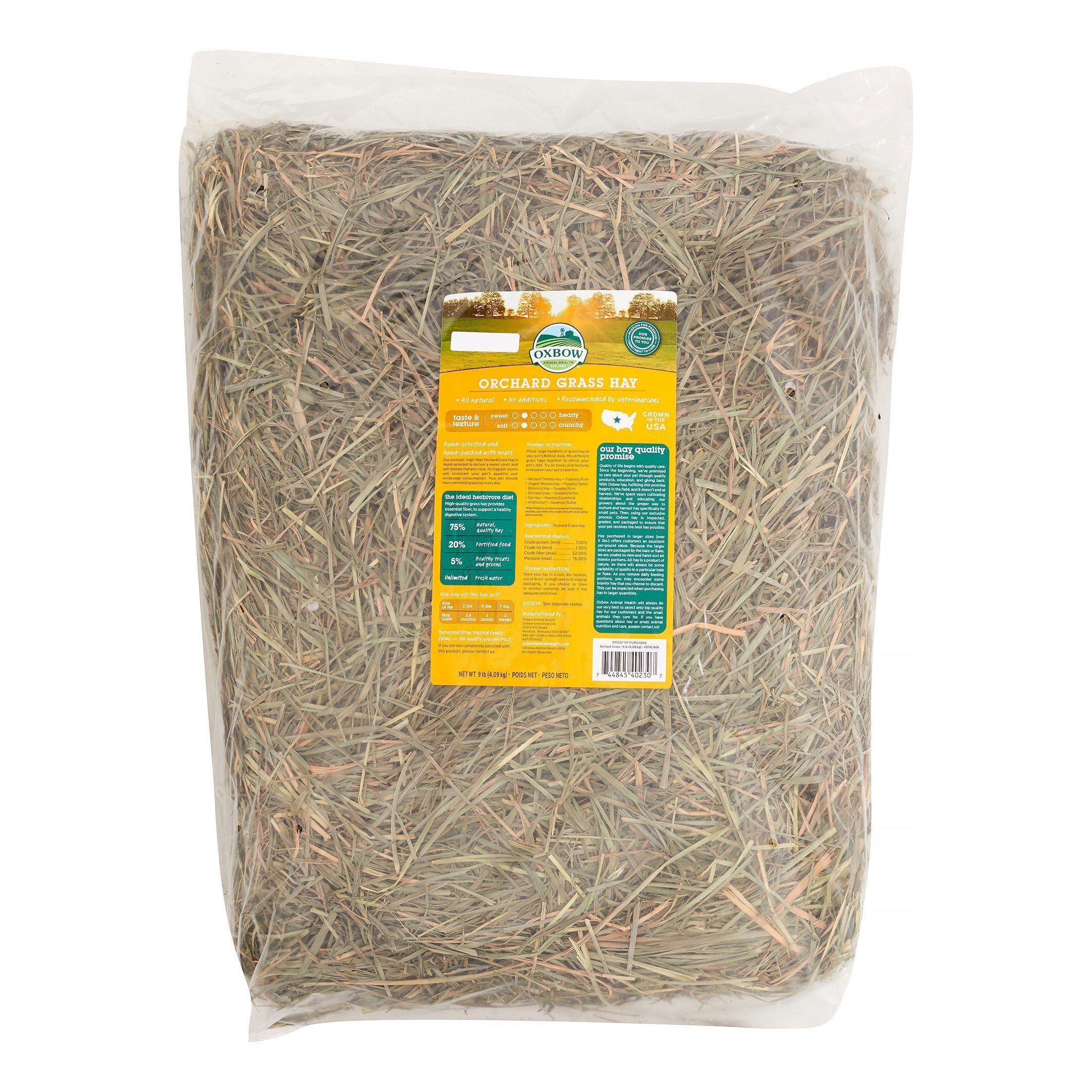 Oxbow Orchard Grass Small Animal Hay - 25 lb Bag  