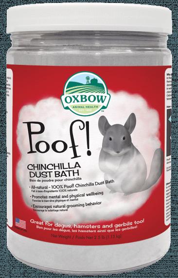 Oxbow Poof! Blue Cloud Chincilla Dust Bath - 2.5 lb Jar  