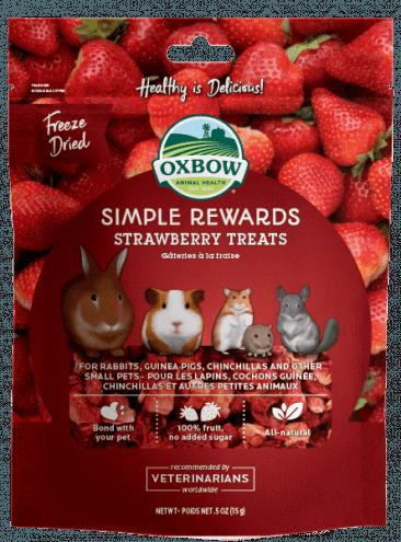 Oxbow Simple Rewards Strawberry Treats - 0.5 oz Bag  