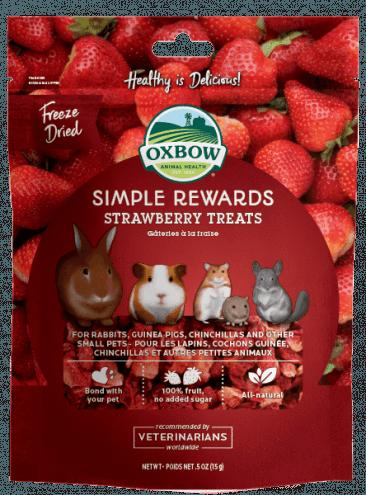 Oxbow Simple Rewards Strawberry Treats - 0.5 oz Bag