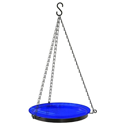 Panacea Products Hanging Glass Bird Bath with Chains Wild Bird Hanging Bath - 10 In - 4 Pack