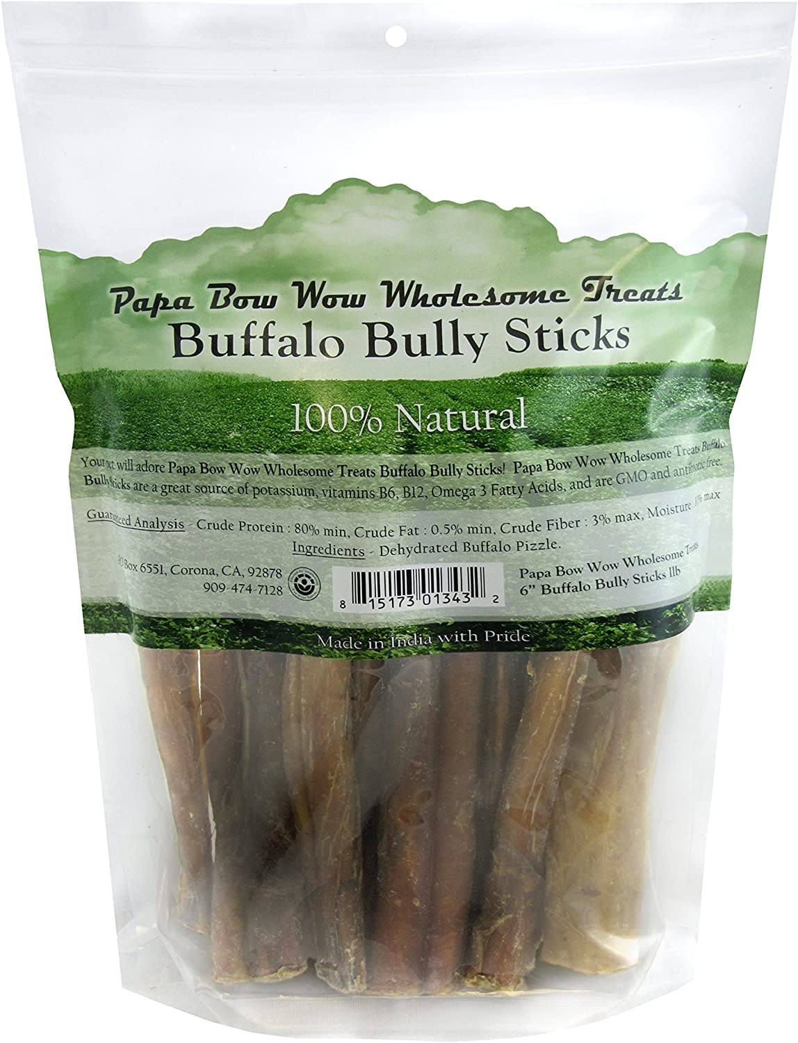 Papa Bow Wow Dog Bully Sticks - 6 Inch - 0.5 lb  