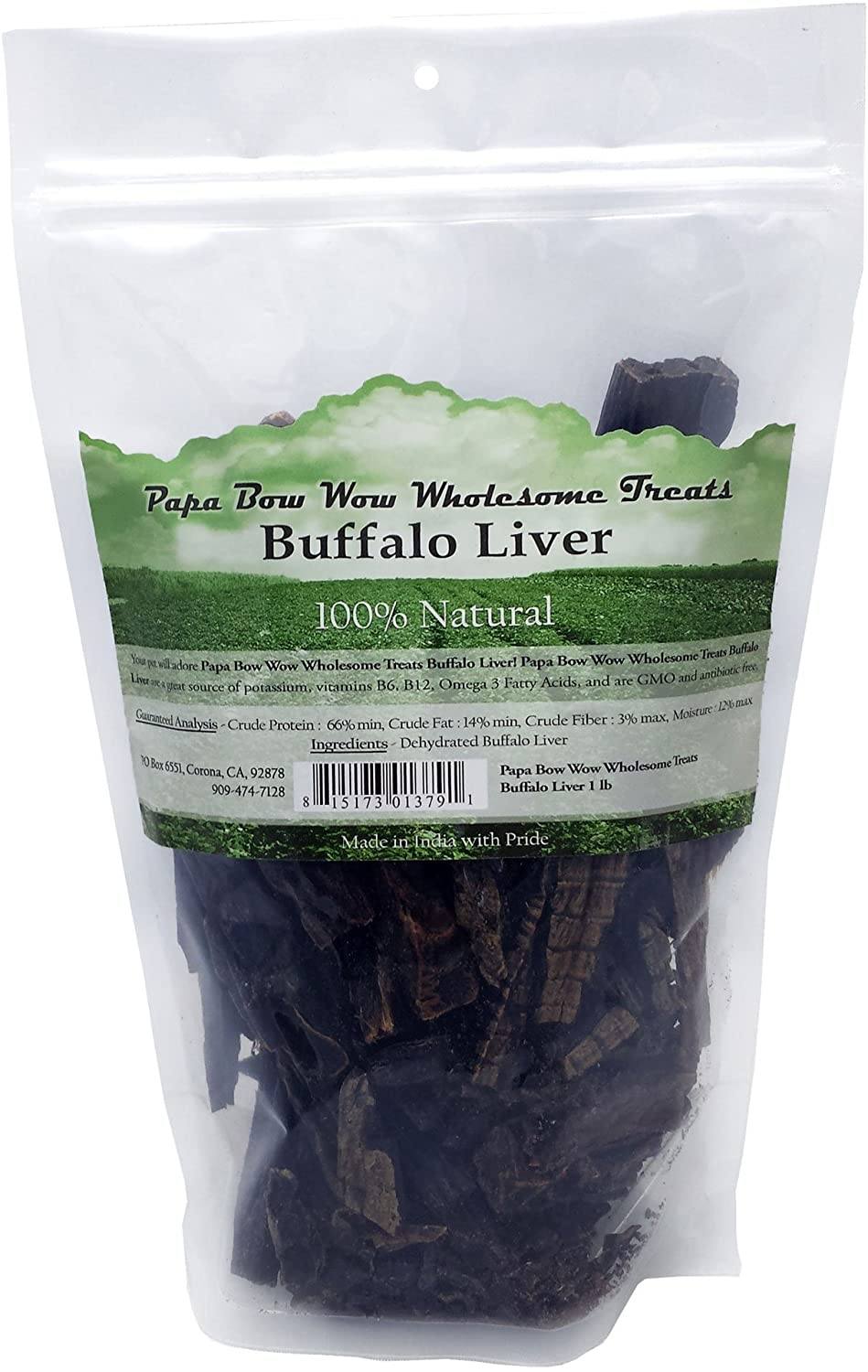 Papa Bow Wow Liver Dog Treats and Natural Chews - 0.5 lb  