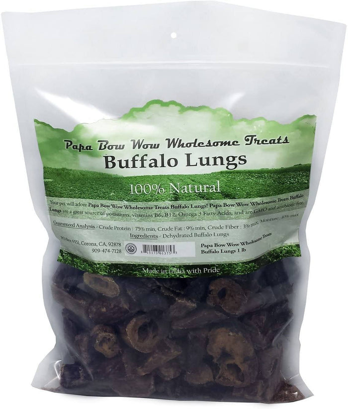 Papa Bow Wow Lungs Dog Treats and Natural Chews - 1 lb