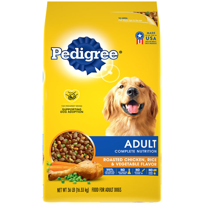 Pedigree Adult Big Dog Complete Nutrition Chicken Dry Dog Food - 36 lb Bag