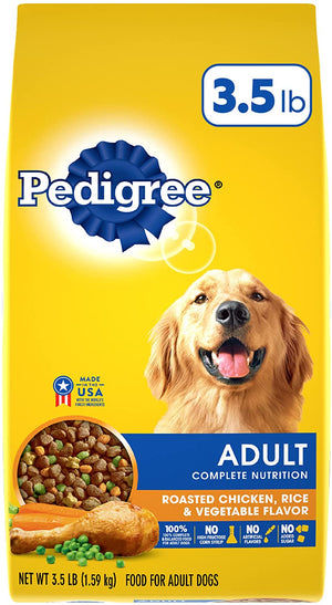 Pedigree Adult Complete Nutrition Roasted Chicken Rice and Vegetables Dry Dog Food - 3....