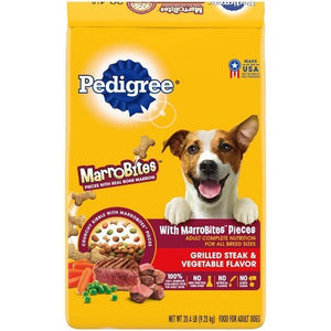 Pedigree Adult Marrobites Pieces with Real Marrow Dry Dog Food - 14 lb Bag