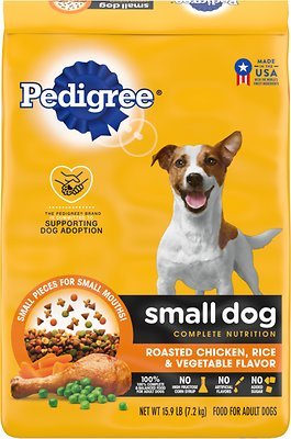 Pedigree Adult Small Dog Complete Nutrition Roasted Chicken Rice and Vegetables Dry Dog Food - 14 lb Bag  