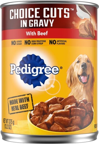 Pedigree Choice Cuts with Beef Canned Dog Food - 13.2 oz - Case of 12  