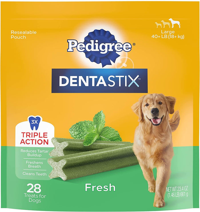 Pedigree Dentastix Fresh Large  Dog Dental Chew Treats - 1.46 lb - 28 Count