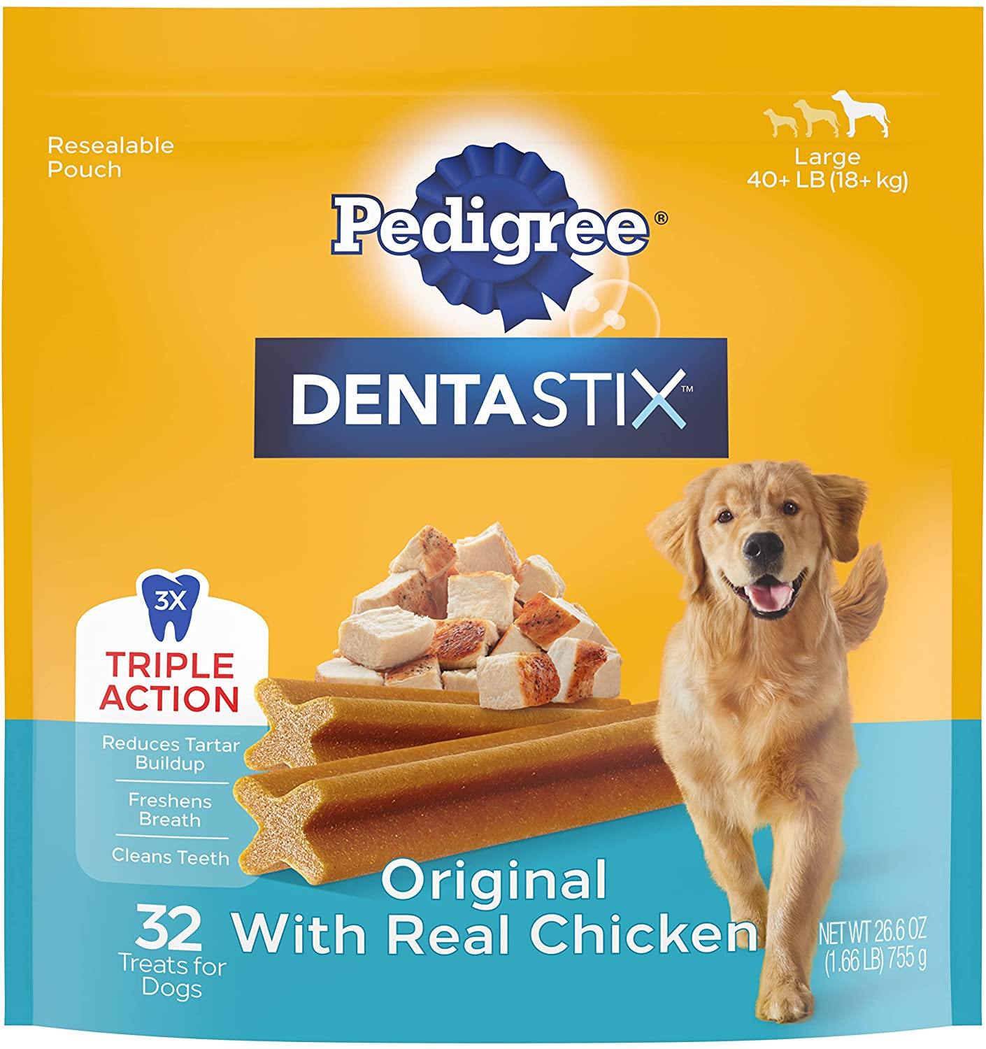 Pedigree Dentastix Large  Dog Dental Chew Treats - 1.66 lb - 32 Count -  