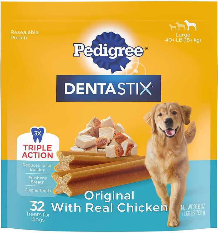 Pedigree Dentastix Large  Dog Dental Chew Treats - 1.66 lb - 32 Count -
