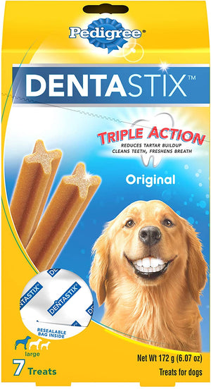 Pedigree Dentastix Large Dog Dental Chew Treats - 5.85 oz - 7 Count