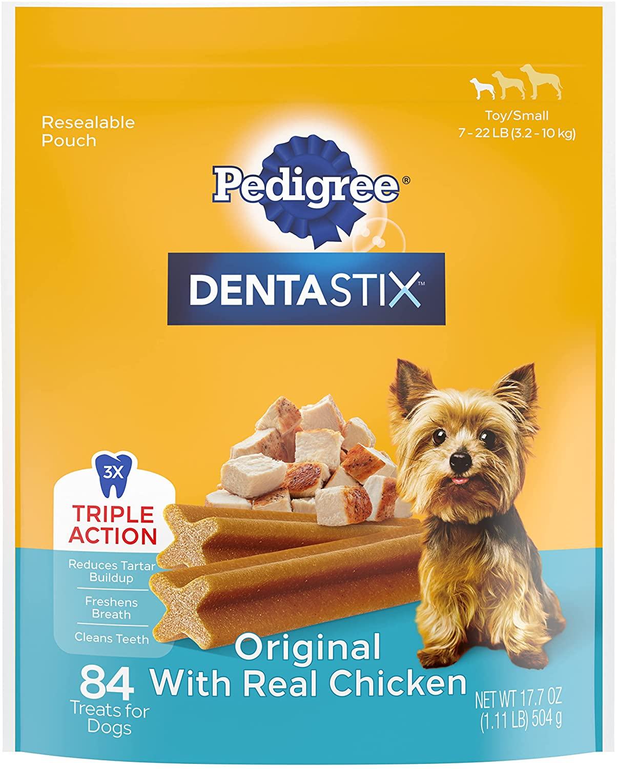 Pedigree Dentastix Original Mini  Dog Dental Chew Treats - 1.27 lb - 84 Count  