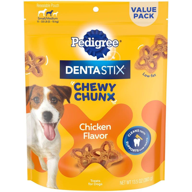 Pedigree Dentistix Small Chewy Chunx Dog Dental Chew Treats - 13.5 oz  