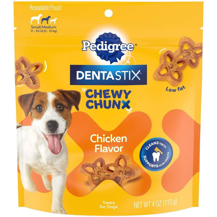Pedigree Dentistix Small Chewy Chunx Dog Dental Chew Treats - 4 oz