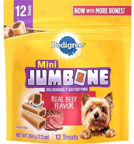 Pedigree Jumbone Mini Beef 12ct Soft and Chewy Dog Treats - 7.2 oz  