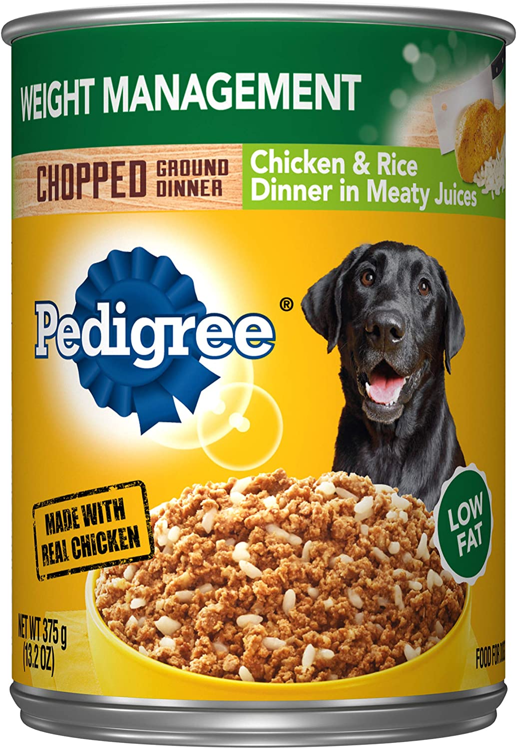 Pedigree Lean Chicken and Rice Dinner in Meaty Juices Canned Dog Food - 13.2 oz - Case of 12  